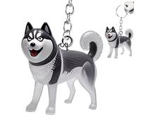 Derwrtup portachiavi - Gatti Cani Dei Capelli Portachiavi,Trasparente Contenitore per Capelli Borsa Zaino Specchio Interno Casa Animali Domestici, d, Siehe Beschreibung