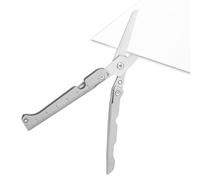 Derwrtup Portatili - Taglierina Pieghevole Acciaio Inossidabile Con Regola,Strumenti Di Sopravvivenza Resistenti All'Ossido Per Giardinaggio Cucitura Progetti D'Arte Viaggi Campeggio Picnic