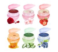 Derwrtup Set balsamo labbra idratante, kit balsamo labbra per dormire | Set balsamo labbra idratante naturale | Balsamo riparatore labbra dalla texture rinfrescante per feste, appuntamenti, viaggi,