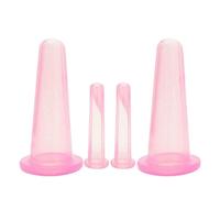 Derwrtup Set Di Coppe Per Viso - Coppette in Silicone a Vuoto - Strumento di Bellezza Viso Portatile per Viaggi Casa Ufficio