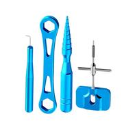 Derwrtup Set di manutenzione per pesca - Set di precisione per la cura dei rulli per coste, barche, kayak, acqua salata e acqua
