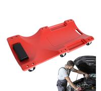 Derwrtup Sgabello meccanico con ruote, carrello da garage | 90 cm silenzioso con ruote e superficie antiscivolo per sdraiarsi o sedersi in caso di cambio di pneumatici e cambio olio in officina