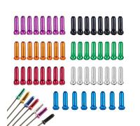 Derwrtup Tappi estremità Freno - Cappucci terminali per Cavi durevoli,Crimpature per estremità dei Cavi da Ciclismo, Punte dei Freni per Bici estremità dei del Cambio per Bici da Strada e