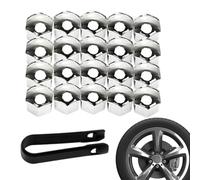 Derwrtup Tappi per dadi per pneumatici, copertura per dadi per auto, set di tappi per dadi per pneumatici, protezione antipolvere, 20 pezzi, con