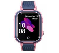Derwye Smartwatch per bambini con GPS rosa, con scheda SIM (obbligatoria), orologio intelligente per bambino/ragazza, con localizzatore GPS, chiamate, schermo touch, pulsante SOS, controllo genitori e