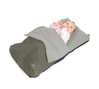 Deryan Air Traveller - Lettino da viaggio con materasso - Culla per aerei e viaggi - Lettino da viaggio per bambini (aereo) - 2 in 1 - Sedia e letto - con borsa e materasso - 75 x 45 x 6 cm