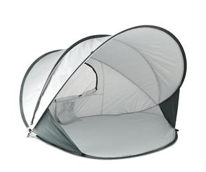 DERYAN Beach Tent XXL - Pop-Up - Argento - Adatto per 2-3 persone - Protezione dal sole e dal vento - Facile da installare - Borsa per il trasporto inclusa