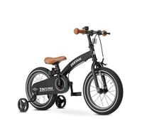 Deryan Bicicletta per bambini di lusso | 3 in 1 | 12, 14 o 16 Pollici | Con Rotelle e Pneumatici ad Aria | Bambino e Bambina