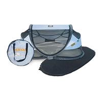 Deryan Bl-blue Lettino Da Viaggio Baby Luxe - Blu - Sistema Pop-up - Set-up In Soli 2 Secondi - Copertura In Cotone Con Cerniera, Materasso Ad Aria Autogonfiante E Borsa Per Il Trasporto, color Blu