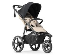 Deryan Bolt Jogger Passeggino combinato per ogni terreno - Pieghevole e portatile - Passeggino per jogging a partire dai 6 mesi - Crema