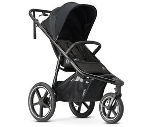 Deryan Bolt Jogger Passeggino combinato per ogni terreno - Pieghevole e portatile - Passeggino per jogging a partire dai 6 mesi - Nero