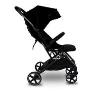 Deryan Buggy XP - XL Cappottina parasole UPF 50+ - Portata fino a 25 kg - Pieghevole rapidamente - Compatto - Regolabile in altezza - Posizione reclinabile - Ampio cestino portaoggetti - Nero