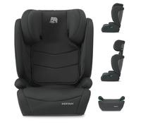 Deryan Charlie i-Size - Seggiolino auto per bambini 3,5-12 anni, 15-36 kg, 100-150 cm, gruppo 1/2/3, schienale e poggiatesta regolabili, sistemi di sicurezza speciali (Senza ISOFIX/Nero)