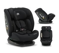 Deryan Clyde i-Size Seggiolino Auto per Bambini (40-150 cm) - Montaggio con Cinture di Sicurezza, Poggiatesta e Schienale Regolabili, Inserto Riduttore e Linguinale, Norma R129 i-Size (0-36kg) - Nero