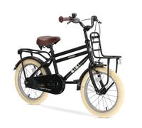 Deryan Cooper - Bicicletta per bambini da 16 pollici, con cavalletto, sella e manubrio regolabili, per ragazzi e ragazze, da 4 a 8 anni, colore nero