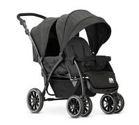 Deryan Elena - Passeggino Duo Tandem per bambini, doppio Duett con imbracatura a 5 punti e regolabile a 4 anni (nero)