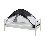 Deryan Lusso Letto Tenda Pop Up Zanzariera - 200x90cm - Zanzariera di altissima qualità Zanzariera a maglia da 1 mm - oscurante - Nero
