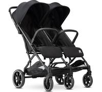 Deryan Rolo X2 XL Passeggino 2 in 1 - Piccolo pieghevole per nascita fino a 4 anni - Seggiolino fino a 22 kg - Compatto e pieghevole - Nero
