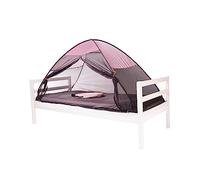 Deryan Tenda da letto pop-up con zanzariera per letto matrimoniale, pieghevole, 200 x 90 x 110 cm, con borsa per il trasporto, rosa