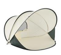 Deryan Tenda da Spiaggia Completamente Chiuso Tenda Spiaggia Pop-up con Cerniera per 2-4 Persone, Protezione Solare UPF 50+, Include Borsa Portatile, Crema