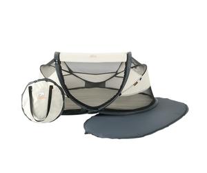 Deryan, Travel-Cot, lettino per neonato, Luxe, Lettino da viaggio, include materassino per la nanna, Materasso ad Aria, auto gonfiabile e borsa per il trasporto, montaggio pop up in 2 secondi