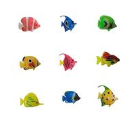DeryArcle 30pcs Pesci Galleggianti Acquario,Pesci Artificiali in Movimento,Realistico Plastica Tropicale Pesce Finto Floating Fish per Acquario Paesaggio Decorativo,Regalo (Stile Casuale)