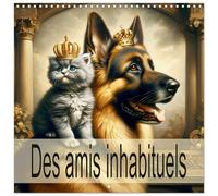 Des amis inhabituels (calendario mural carré 2026 30 x 60 cm (ouvert)) Calendrier double avec une page pour vos prises de notes