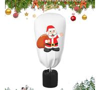 des pour Hiver - Housse de contre Le Gel au Design de Noël avec Zip et Cordon de Serrage, Couverture in Pile résistant | de Jardin Traspirante p