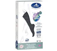 Calza Donna Fantasia 70 Righe Lur Nero Tg.S/M Sauber