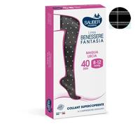 Desa Pharma CALZA SAUBER SUPERCOPRENTE FANTASIA 40 BRITISH LUREX NERO 4