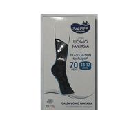 Desa Pharma CALZA SAUBER UOMO QSKIN 70 POIS ROSSI NERO L/XL