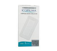 Desa Pharma Icopiuma - Compresse adesive sterili in TNT per proteggere le ferite, 3 pezzi 10x20 cm