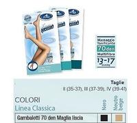 Desa Pharma Sauber Gambaletto 70 Maglia Liscia Nero 3 Linea Classica