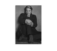 DESAKMQR Mads Mikkelsen - Poster di fantastiche opere d'arte su tela, decorazione da parete, 40 x 60 cm