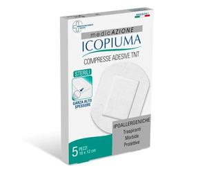 DesaPharma Icopiuma Compresse Adesive Sterili In TNT 10x12,5cm 5 Pezzi