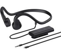 DESAV Cuffie di conduzione ossea cablata, 3,5 mm o di Tipo C, Cuffia per Esterni all'aperto, riduzione del Rumore Impermeabile Impermeabile con Microfono, per Correre, Sport, Fitness,3.5mm/Type c