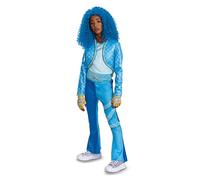 Descendants Chloe Deluxe Costume, Official Disney Descendants The Rise of Red Costume Jumpsuit, Wig not Included, Child Size (7-8)