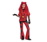 Descendants Red Deluxe Costume, costume ufficiale Disney Descendants The Rise of Red, parrucca non inclusa, taglia bambino (4-6x)