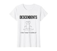 Descendents - Merchandising Ufficiale - I Don't Want To Grow Up Maglietta, Donna, Bianco, 3XL