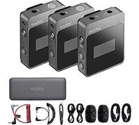 Desconocido Godox MoveLink M2 2.4GHz Wireless Labelier Microphone System, Receiver, Transmitter, Camera Lapel Microphone