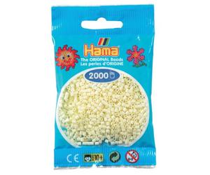 Desconocido Hama Perlen 501-02 - Mini Sfere, 2000 Pezzi, Colore: Crema