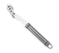 Descorazonador chile 22.5 cm - Removedor semillas picantes | Herramienta acero inoxidable multiuso | Extracción limpia sin desperdicio | 22.5 cm descorazonador chile acero inoxidable | Uso cocina hoga