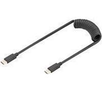 Descrizione Con il cavo a spirale DIGITUS USB 2.0 - da USB - C a USB - C è possibile ricaricare i dispositivi intelligenti com NEW