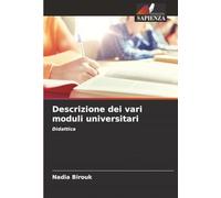 Descrizione dei vari moduli universitari: Didattica