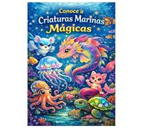 Descubriendo criaturas marinas mágicas: Un libro da colorare multimediale con una storia e funzione di lettura audio in 5 lingue (DE, EN, ES, FR, IT)