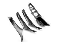 DESDE QQHH Maniglia per Porta per BMW Serie 5 F10 F11 520d 525d 530d 535i LHD E RHD Maniglia Interna della Portiera, Pannello di Rivestimento Interno(RHD-Carbon-4PCS)