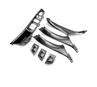 DESDE QQHH Maniglia per Porta per BMW Serie 5 F10 F11 520d 525d 530d 535i LHD E RHD Maniglia Interna della Portiera, Pannello di Rivestimento Interno(LHD-Carbon-7PCS)