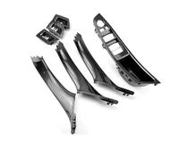 DESDE QQHH Maniglia per Porta per BMW Serie 5 F10 F11 520d 525d 530d 535i LHD E RHD Maniglia Interna della Portiera, Pannello di Rivestimento Interno(RHD-Carbon-7PCS)