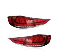 DESDE QQSQ Blocchi Fari Posteriori Auto Per Hyundai Per Elantra Per Avante 2016-2018 Nebbia Segnale di Retromarcia Freno Auto Coda Posteriore Gruppo Fanale 2PCs Luci a LED(Rosso)
