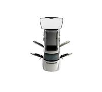 DESDEAQQSQ Estensore Parasole Auto per VW per Caddy 2K per MK3 per Maxi 2003-2019 Parasole Anti-UV, Resistente al Calore per Parabrezza Auto(Rear Windshield)